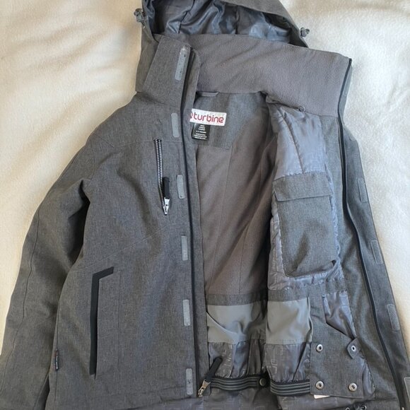 Turbine grey winter ski jacket size S - Picture 3 of 3